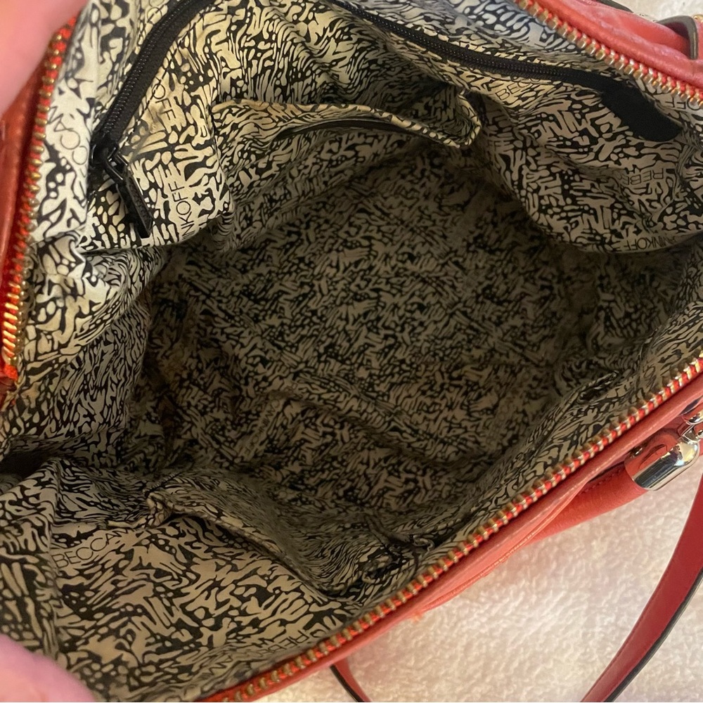Rebecca Minkoff Orange Leather Large Cupid Satchel - Picture 12 of 16